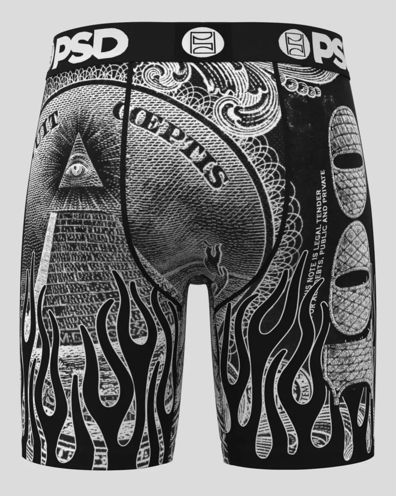 PSD Underwear - Silver Band - Black