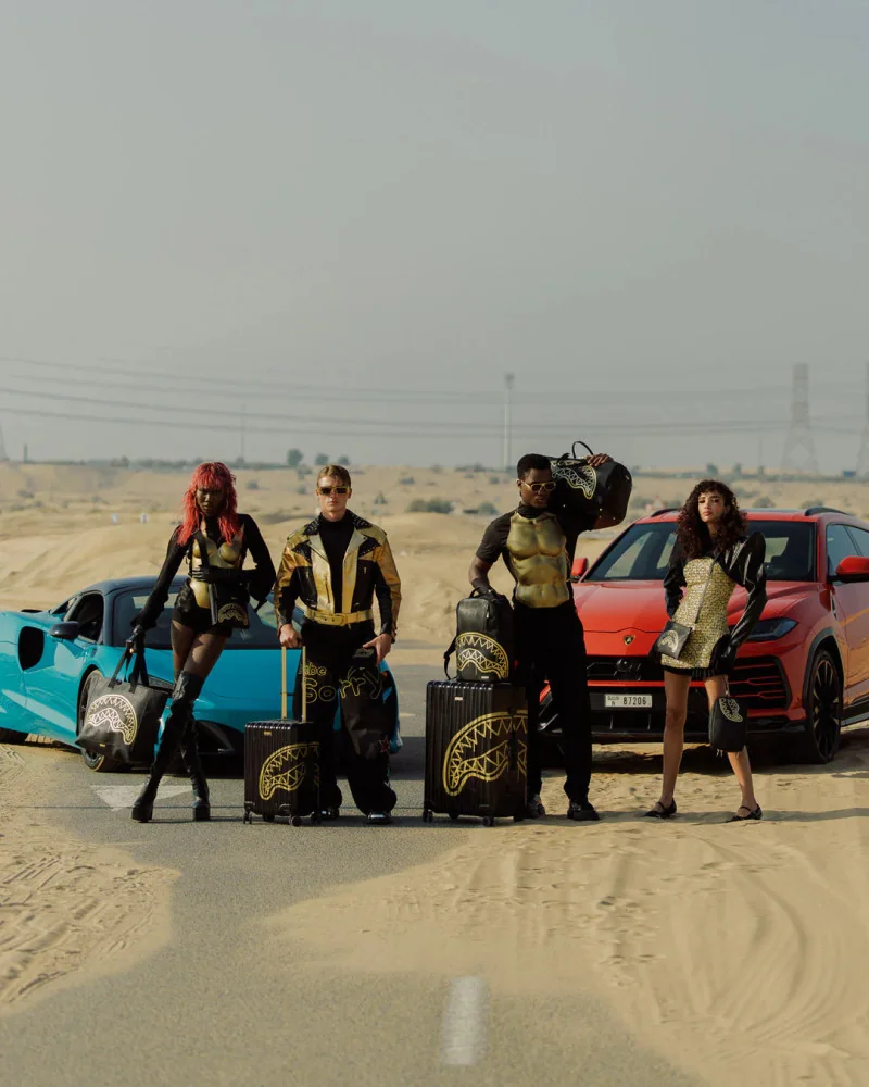 Sprayground NY - That Gold Drap Toiletry Brick - Black