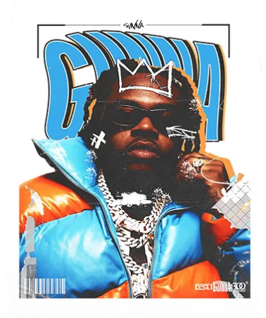 Block Custom - Young Thug Cracked Slime Tee - Black | blockshops