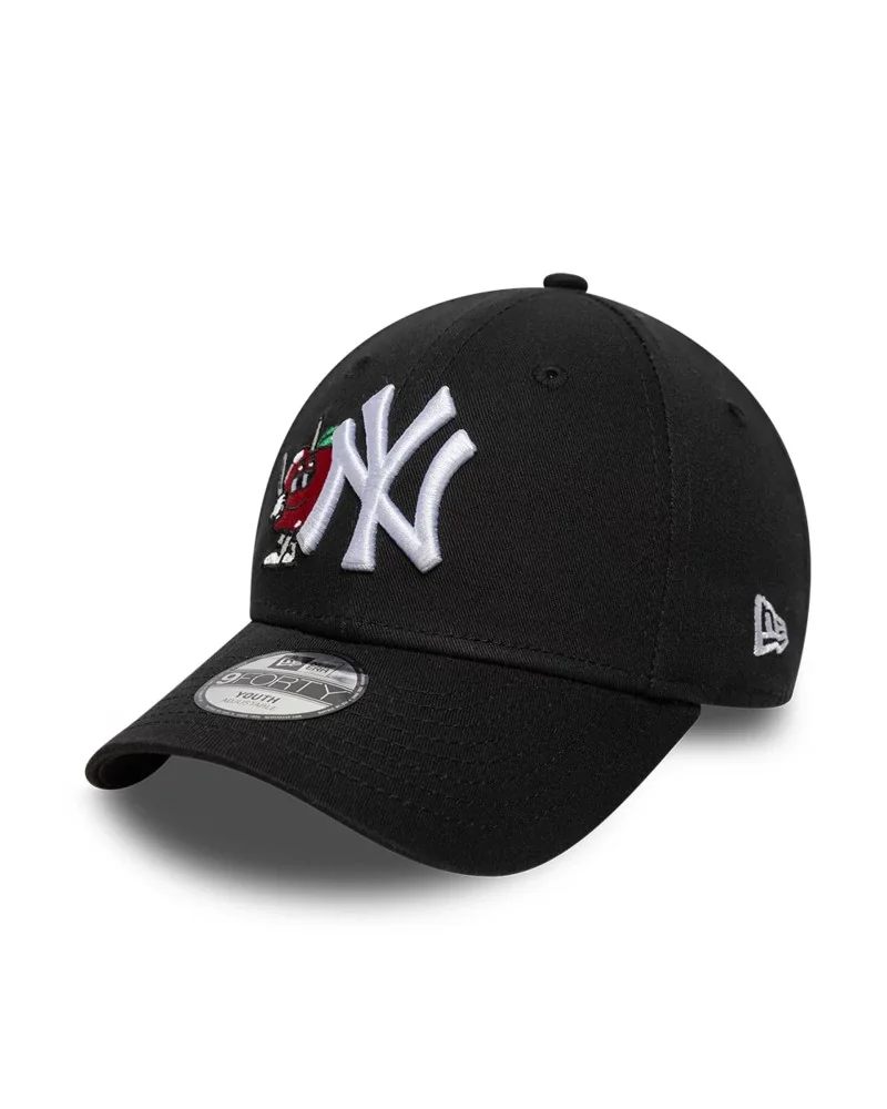New Era - New York Yankees MLB Icon Black 9FORTY Adjustable Cap - Black