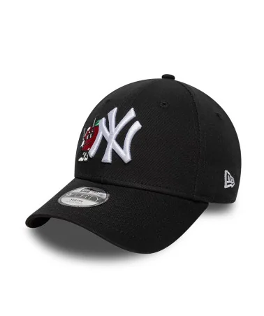 New Era - New York Yankees MLB Icon Black 9FORTY Adjustable Cap - Black
