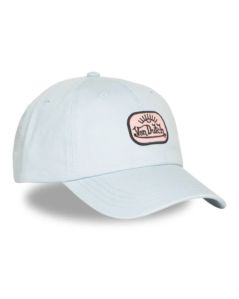 Von Dutch - Boucle Log Dad Cap - Light Blue / Pink