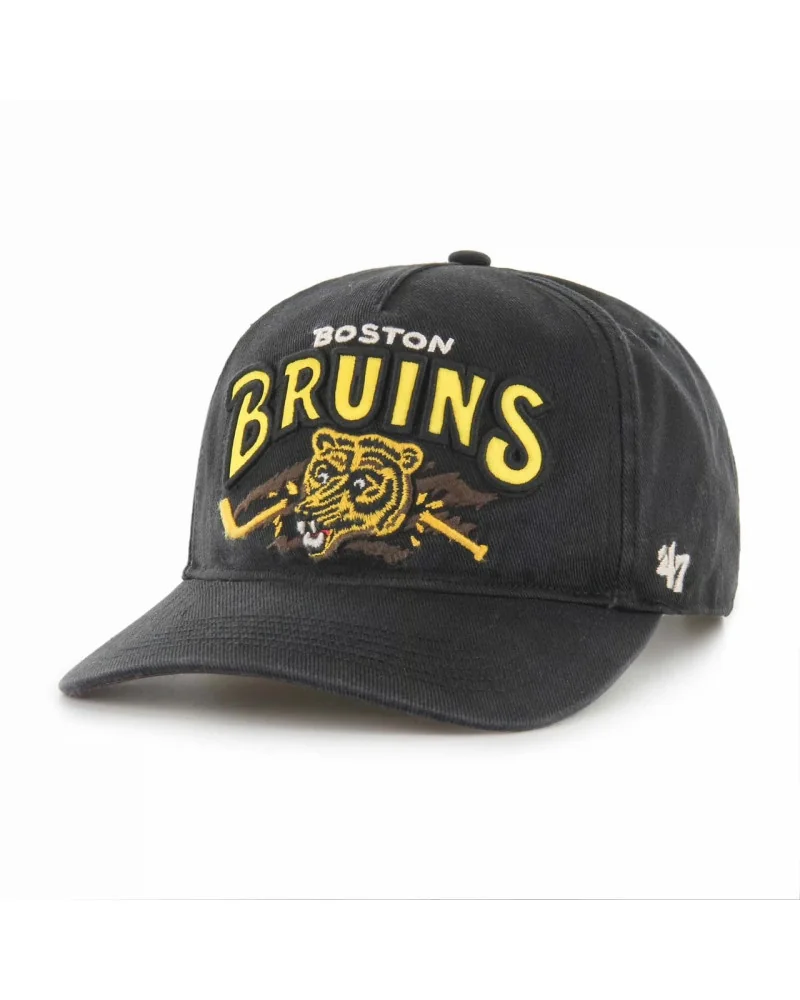47 Brand - Boston Bruins Hitch Charlton '47 Adjustable NHL Cap - Black