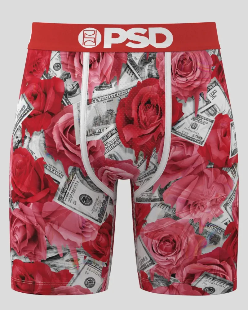PSD Underwear - Roses Melt - Red / Cream
