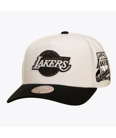 Mitchell & Ness - Los Angeles Lakers In The City Pro Snapback Cap - White / Black