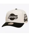 Mitchell & Ness - Los Angeles Lakers In The City Pro Snapback Cap - White / Black