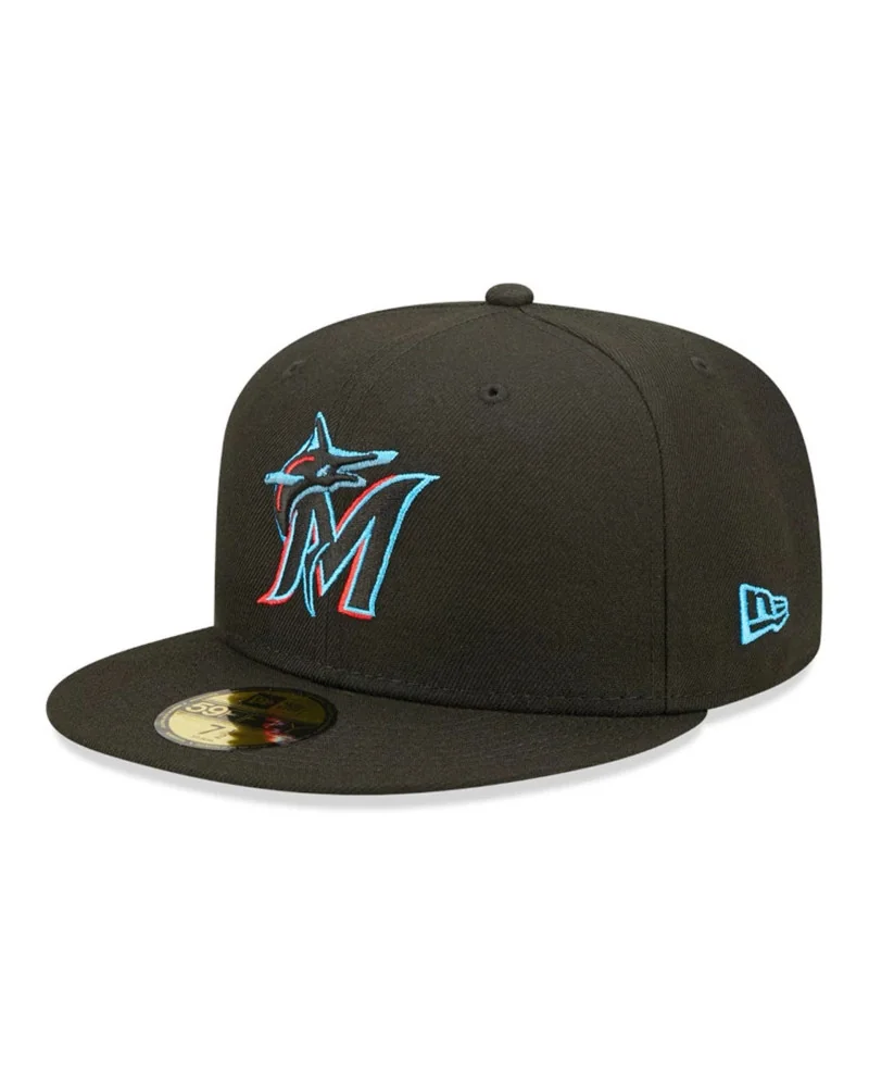 New Era -  MLB Miami Marlins Fitted Cap - Black