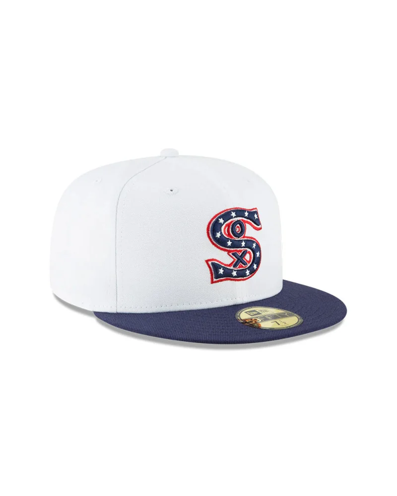 New Era -  MLB Chicago White Sox Cooperstown Fitted Cap - White / Navy