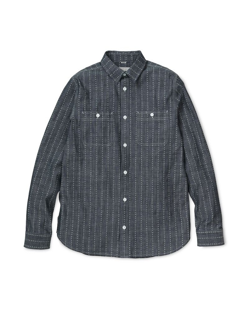 Carhartt - Hobbs Heart Stripe Shirt - Heart Stripe, Indigo / White