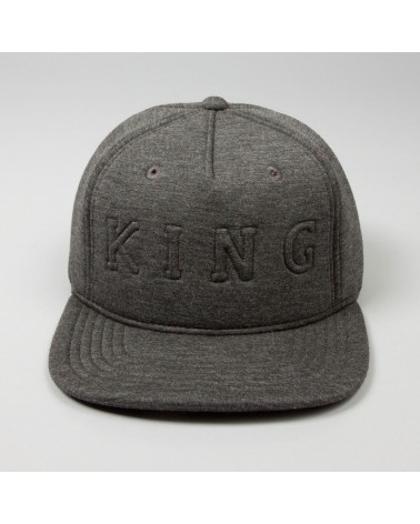 King Apparel - Staple Boss Pinch Panel Snapback Cap - Charcoal Heather Grey