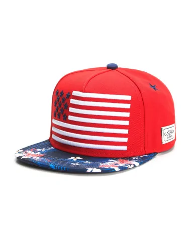 Cayler And Sons WL - Beach 'N Stripes Snapback Cap - Red/Mc/White