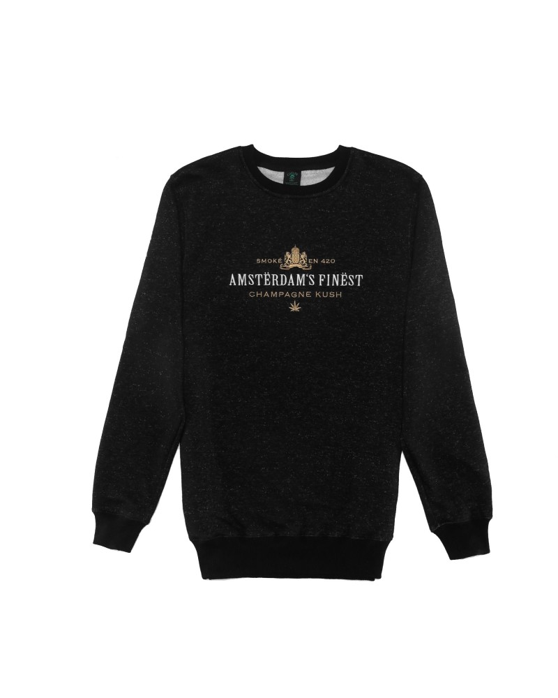 Cayler&Sons GL - A Dam's Finest Crewneck - Black melange/Gold/White