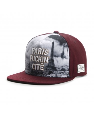 Cayler&Sons WL - Paris Skyline Cap - Maroon/Mc