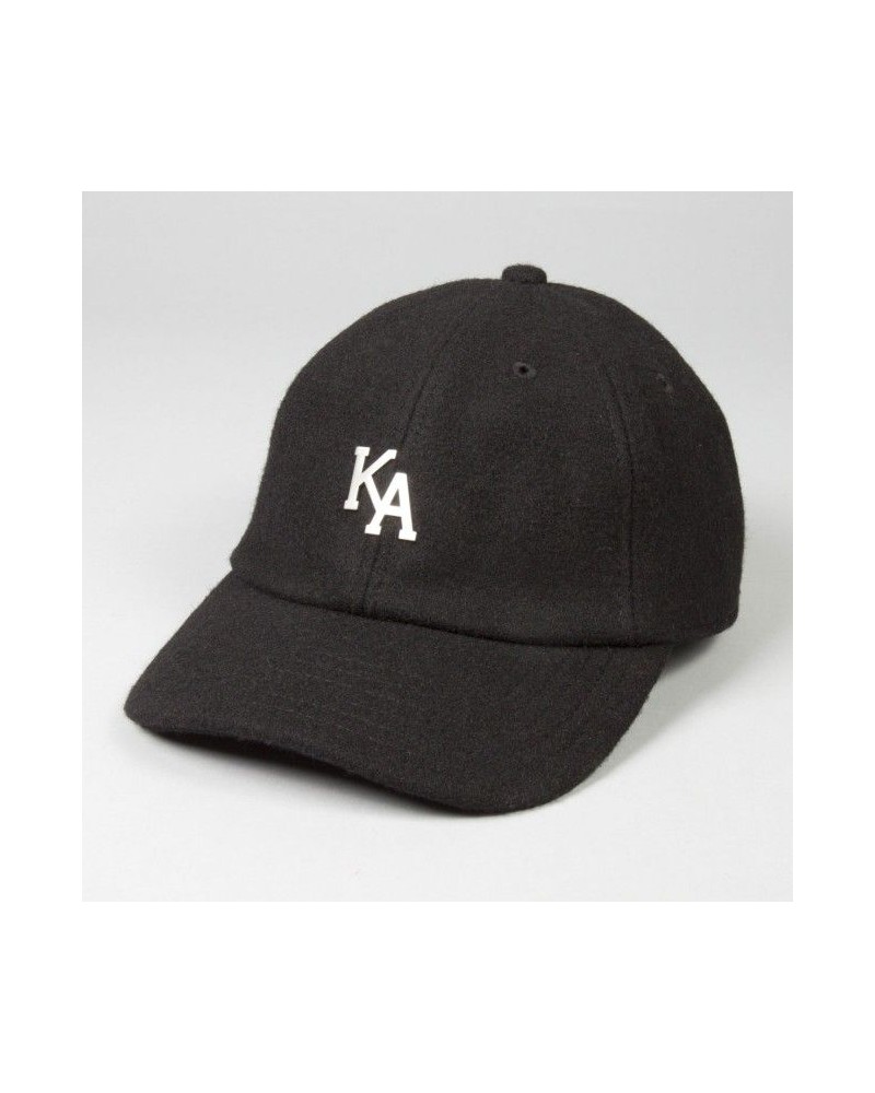 King Apparel - Letterman Curved Peak Cap - Black