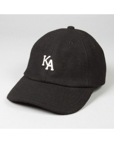 King Apparel - Letterman Curved Peak Cap - Black