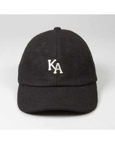 King Apparel - Letterman Curved Peak Cap - Black