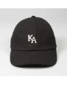 King Apparel - Letterman Curved Peak Cap - Black