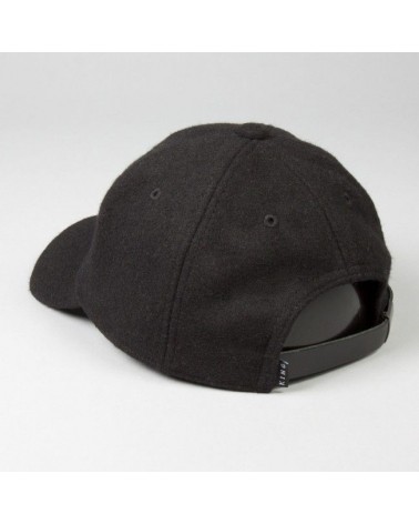 King Apparel - Letterman Curved Peak Cap - Black