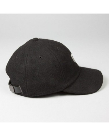 King Apparel - Letterman Curved Peak Cap - Black