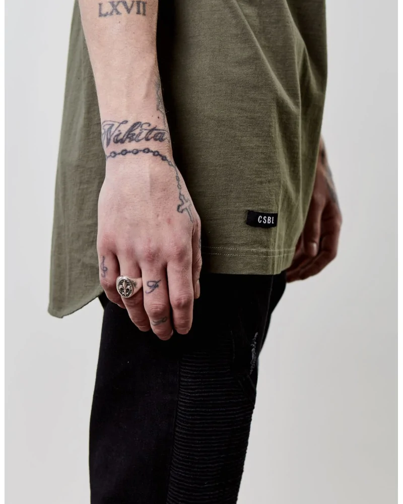 Cayler & Sons CSBL - CSBL FRDM Long Scallop Back Tee - Olive | bloc...