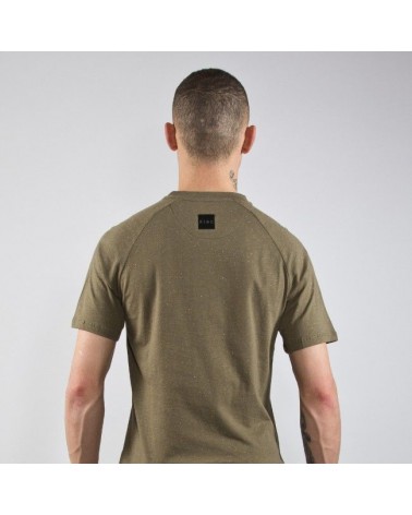 King Apparel -Sterling Midline Pocket Tee- Speckled Olive