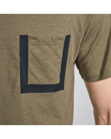 King Apparel -Sterling Midline Pocket Tee- Speckled Olive