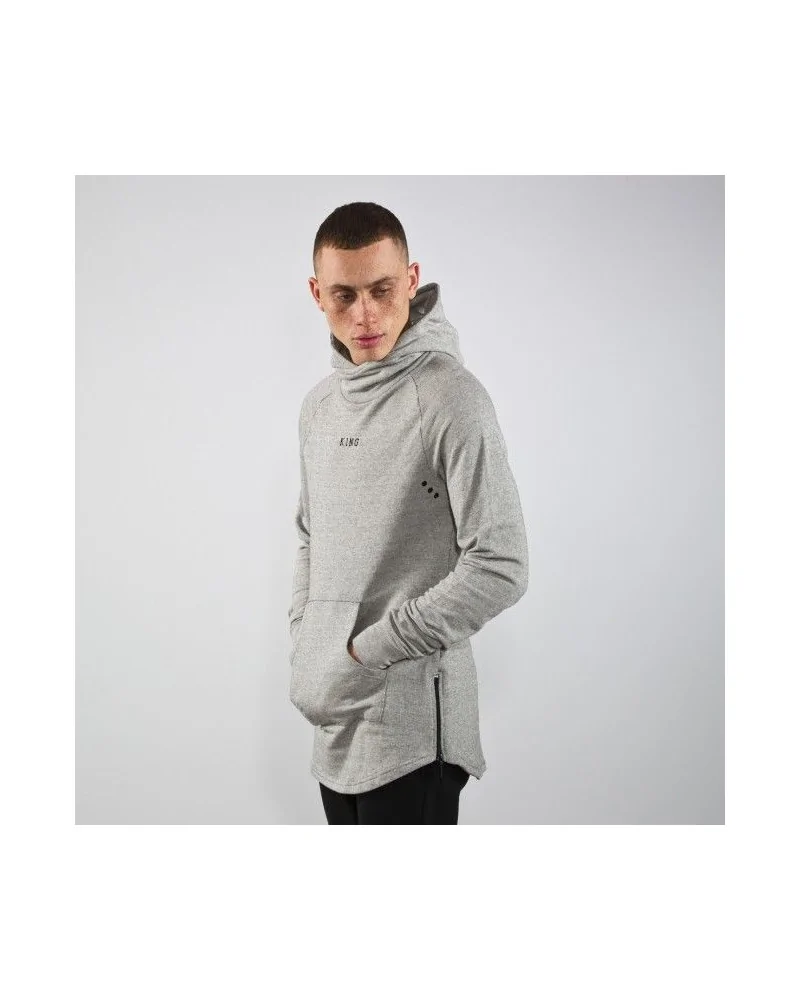 King Apparel - Stamp Wrap Hoodie - Heather Grey