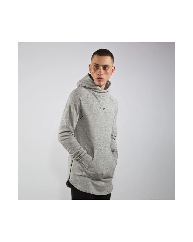 King Apparel - Stamp Wrap Hoodie - Heather Grey