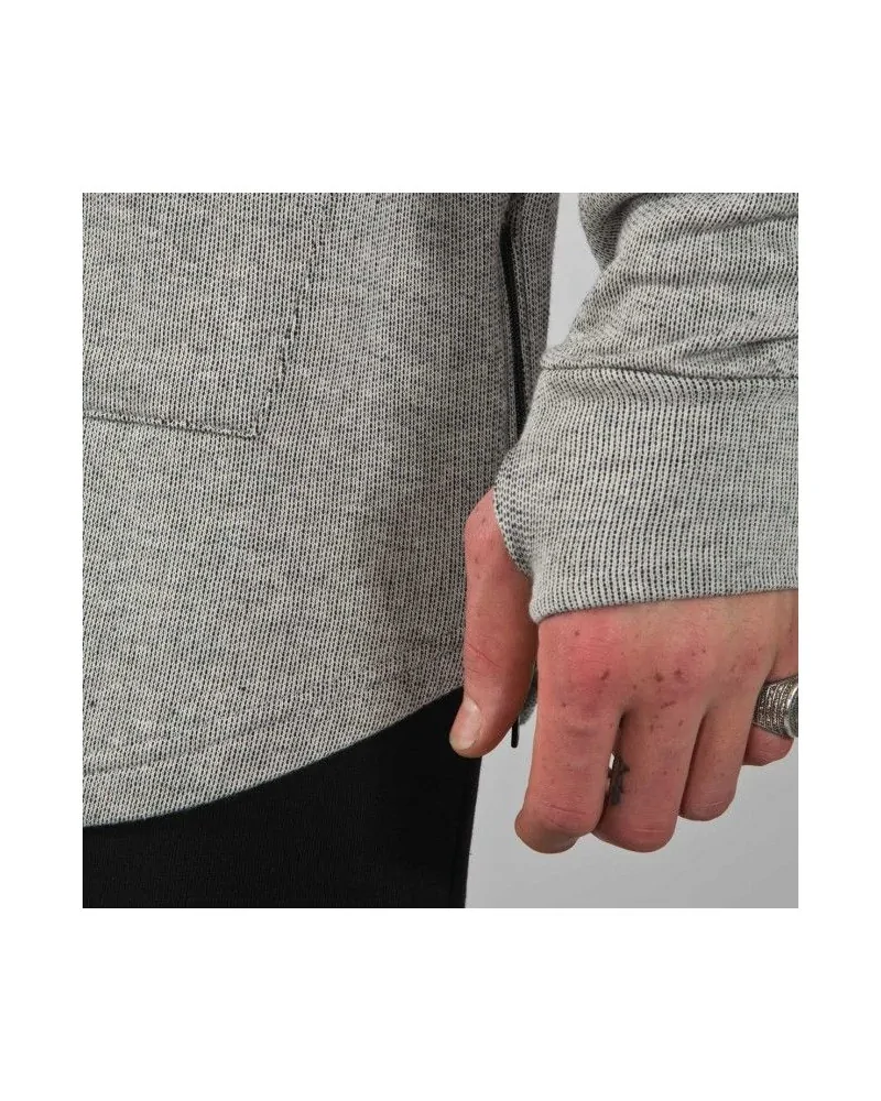 King Apparel - Stamp Wrap Hoodie - Heather Grey