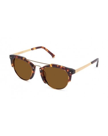 9FIVE DEL REY TORTOISE & 24K GOLD SUNGLASSES