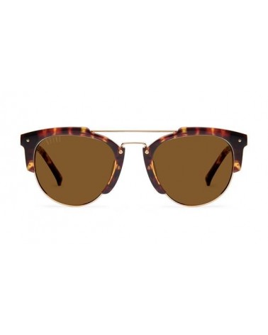 9FIVE DEL REY TORTOISE & 24K GOLD SUNGLASSES