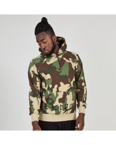 King Apparel - Staple Half Zip Hoodie - Camo