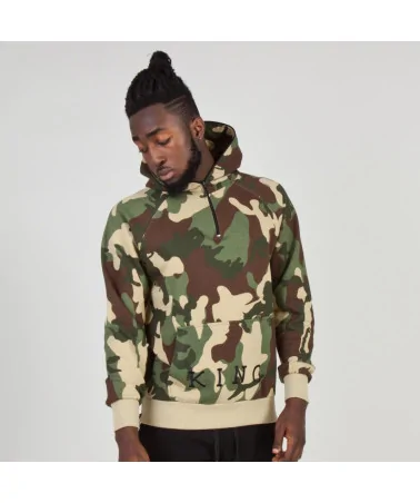 King Apparel - Staple Half Zip Hoodie - Camo