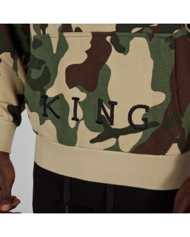 King Apparel - Staple Half Zip Hoodie - Camo