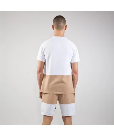 King Apparel - Luxe Summer Trackset - White / Camel