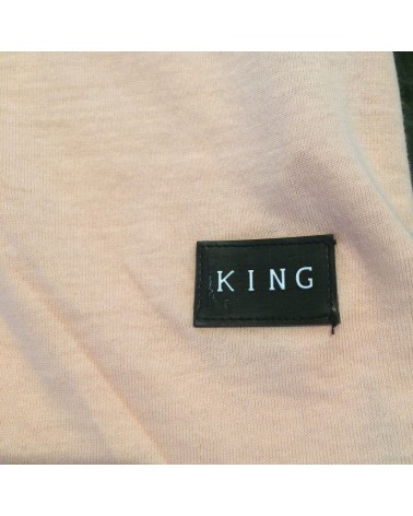 King Apparel - Luxe Summer Tee - Grey / PinkKing Apparel - Luxe Summer Tee - Grey / Pink