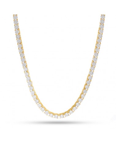 King Ice - 5mm - 14K Gold Single Row Tennis Chain