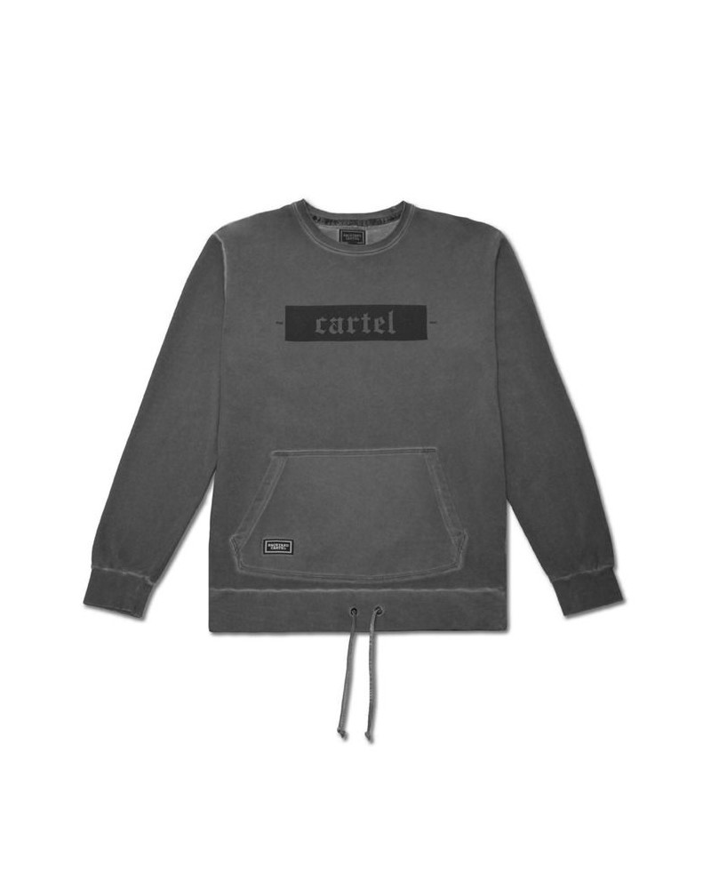 Backyard Cartel - Palm Crewneck - Washed Grey