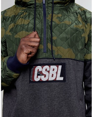 Cayler & Sons - CSBL Blocked Hoody Knitted - Heather Grey/Woodland