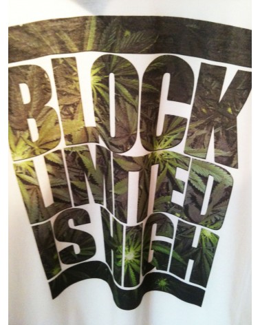 BLOCK IS HIGH TEE - White