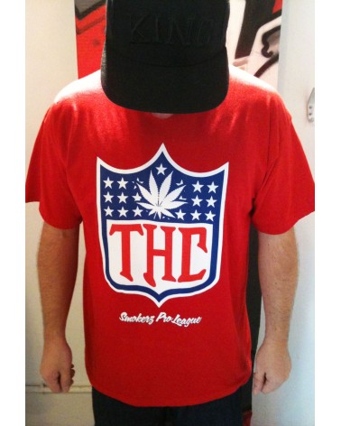 THC (PRO SMOKERZ LEAGUE) TEE - Red