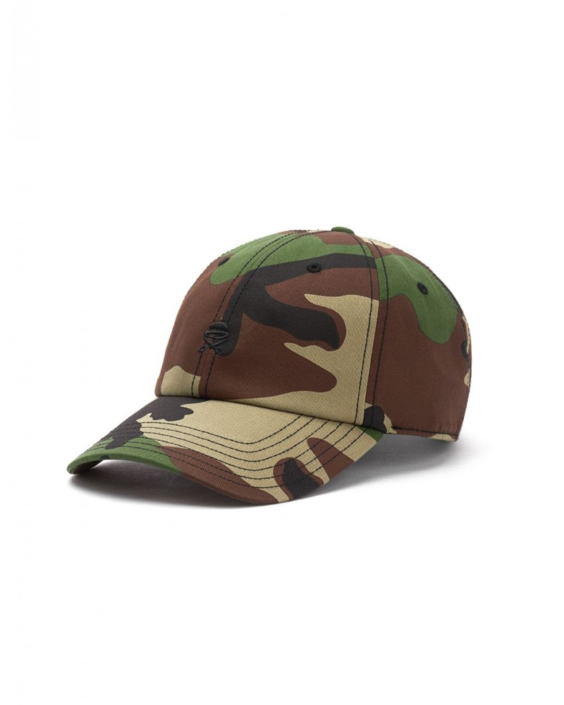 Cayler And Sons - PA Small Icon  Curved Cap - Woodland Camo/Black