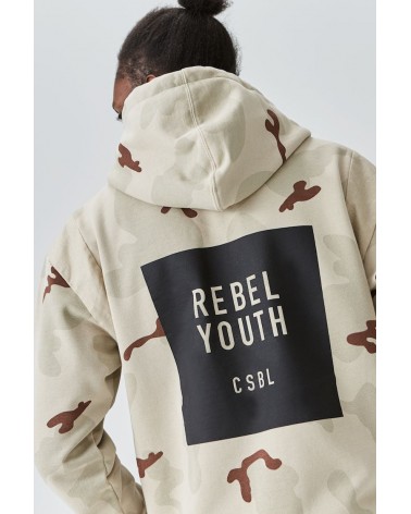 Cayler & Sons - CSBL Rebel Youth Half Zip Hoody  - Desert Camo/Black
