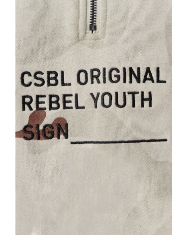 Cayler & Sons - CSBL Rebel Youth Half Zip Hoody  - Desert Camo/Black