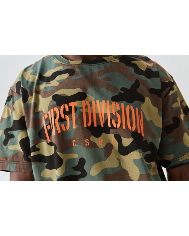 Cayler & Sons - CSBL Patched Oversized Tee - Woodland Camo/Orange