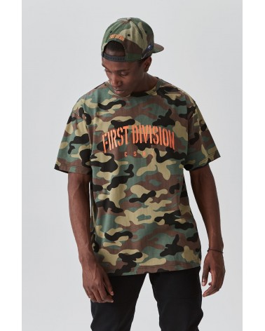 Cayler & Sons - CSBL Patched Oversized Tee - Woodland Camo/Orange