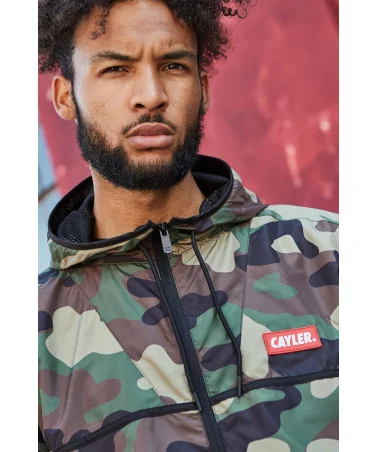 Cayler & Sons - WL Trust Windbreaker - Woodland/Red | blockshops