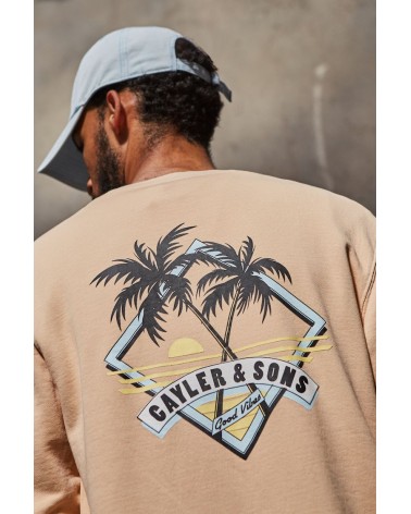 Cayler & Sons - WL Vibin' Crewneck - Acid Washed Peach/ Ice Blue