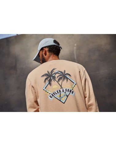 Cayler & Sons - WL Vibin' Crewneck - Acid Washed Peach/ Ice Blue