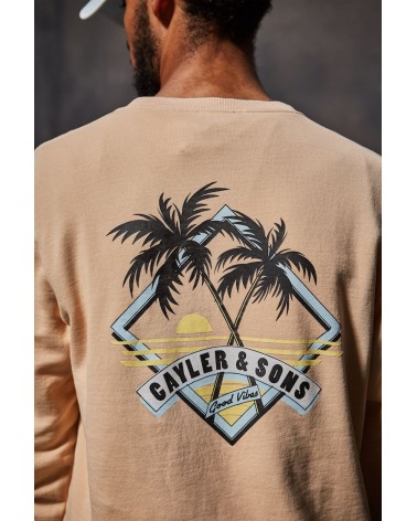 Cayler & Sons - WL Vibin' Crewneck - Acid Washed Peach/ Ice Blue